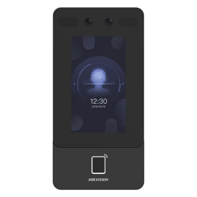 Reloj checador Hikvision MinMoe de rostro y huella digital